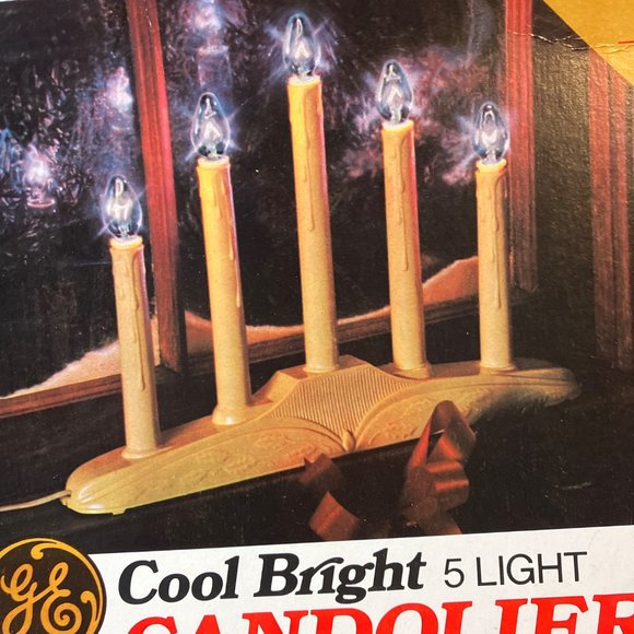 GE Cool Bright Christmas Candolier One Set of 5 Drip Electric Candles - Picture 2 of 12